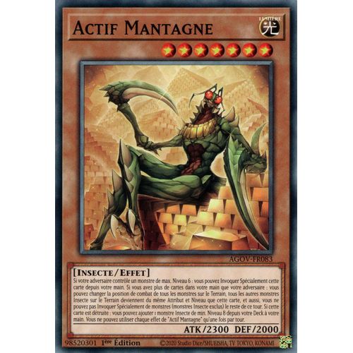 Yu Gi Oh ! Actif Mantagne Agov-Fr083 Commune En Français