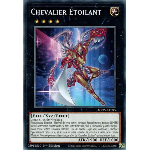 Yu Gi Oh ! Chevalier Étoilant Agov-Fr095 Commune En Français