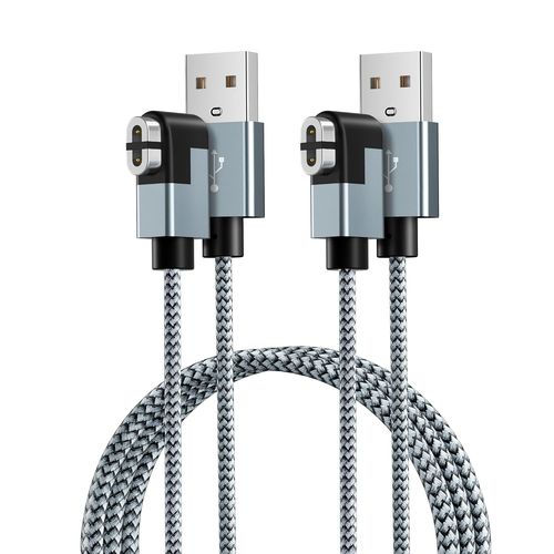 Hamiltion-Câble Chargeur Magnétique Pour Shokz 1.8M 2-Pack,Usb A Cordon De Charge Compatible Pour Aftershokz Aeropex As800,Shokz Openrun S803,Shokz Openrun Pro S810,Shokz Opencomm 2 Uc,Open Run Mini
