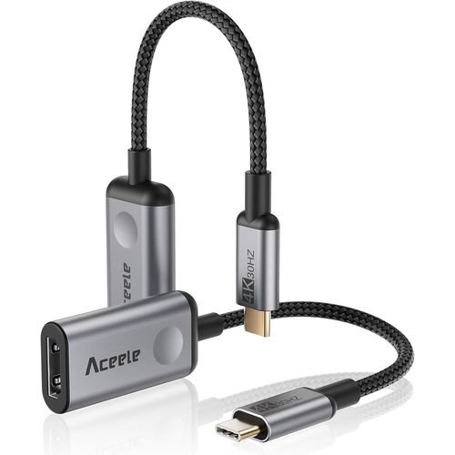 Hamiltion-Adaptateur Usb C Vers Hdmi, 4K Adaptateur Usb C Hdmi 2-Pack, Adaptateur Thunderbolt 3/4 Usb-C 3.1 Gen 2 Vers Hdmi, Compatible Avec Iphone 15 Plus Pro Max Macbook Air/Pro, Ipad Pro, Galaxy,
