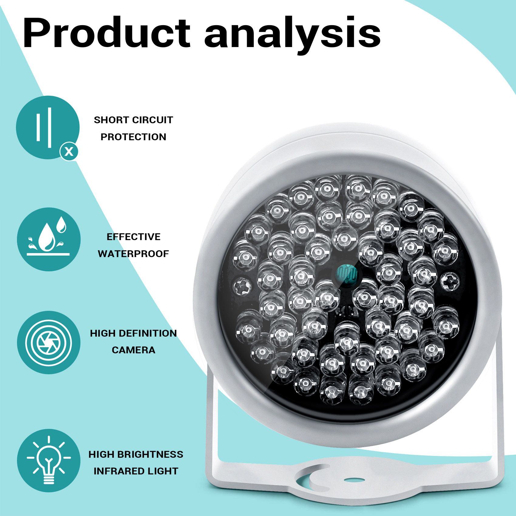 48 LED IR Infrarouge Vision Nocturne CamRa de SC...