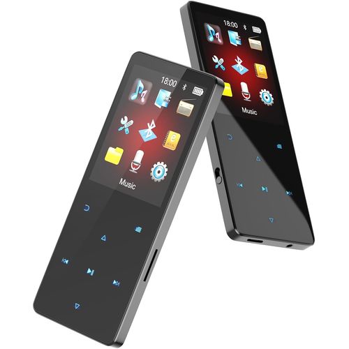 Hamiltion-64 Go Lecteur Mp3 Bluetooth 5.3 Portable Music Lecteurs Mp3 Et Mp4 Baladeur Mp3 Enfant Avec Écouteurs La Radio Fm, Les Images, Les Enregistrements, Les Livres Électroniques, Le Podomètre, H