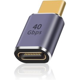 Hamiltion-Adaptateur Usb C 40Gbps,Adaptateur Usb Mâle Vers Usb C Femelle Prend En Charge La Charge Rapide 8K@60Hz Et 100W, Compatible Avec Thunderbolt 3/4 Et Avec Les Appareils D'Interface Usb De Typ