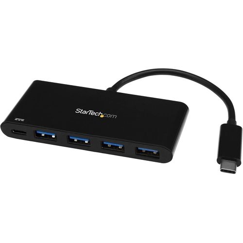 Hamiltion-Hub Usb-C À 4 Ports Avec Power Delivery-Usb-C Vers 4X Usb-A-Usb 3.0-5Gbps (Hb30C4Afpd)