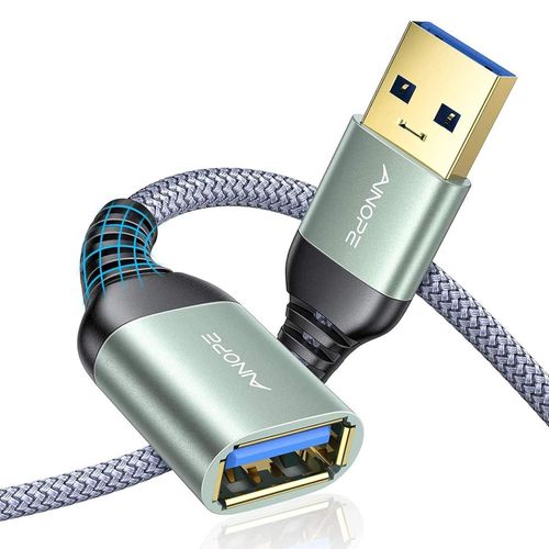Hamiltion-Rallonge Usb, Rallonge Usb 1M+2M, Lot De 2 Rallonge Usb 3.0, Câble Usb Mâle Femelle Compatible Avec Hubs,Imprimantes,Lecteurs De Cartes,Adaptateurs Bluetooth,Clés Usb,Scanners,Disques Durs(