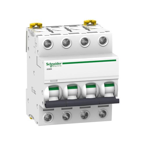 Hamiltion-A9 °F74432 Ic60 N Disjoncteur, Acti9, Courbure C, 4P, 85 Mm Hauteur X 72 Mm Largeur X 78.5 Mm Profondeur, 32 A Courant, 50/60 Hz, Blanc