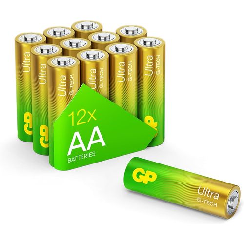 Hamiltion-Ultra Lot De 12 Piles Alcalines Aa Longlife 1,5 V Lr06 Nouvelle Technologie G-Tech