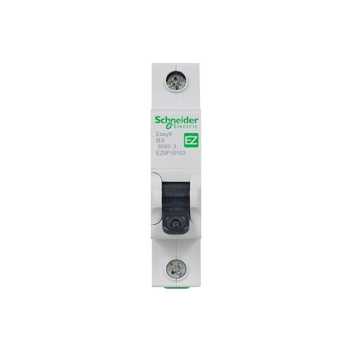 Hamiltion-Easy9-Disjoncteur Miniature Mcb 1 Pôle, Type B, Capacité De Coupure 6 Ka, 3 A, 230 V, Ez9F16103