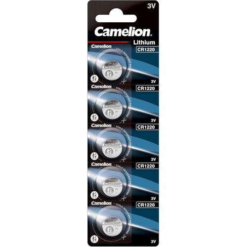 Hamiltion-13005122 Lot De 5 Piles Bouton Au Lithium Cr1220 3 V Capacité 38 Mah Pour Différents Appareils Et Besoins De Consommation, Pile Bouton, Argenté (Lot De 1)