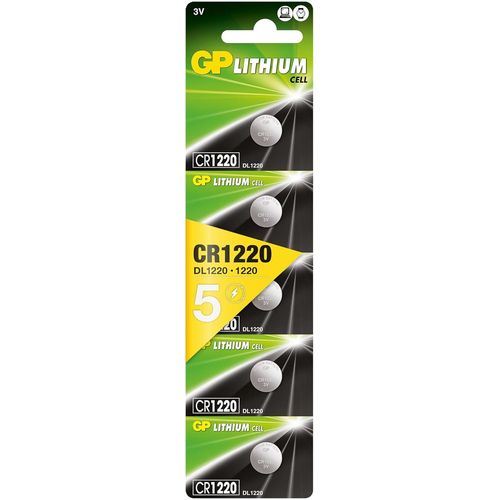 Hamiltion-Pile Bouton Batterie Cr1220 Dl1220 3V 5 Lot