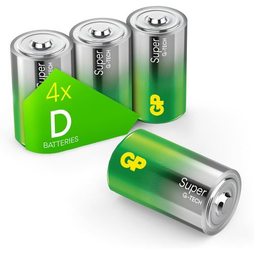 Hamiltion-Lot De 4 Piles Alcalines Super Mono (D) 1,5 V