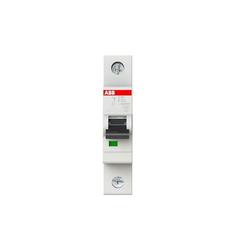 Hamiltion-Disjoncteur Miniature S201-C0.5, 1 Pôle, Type C, Capacité De Coupure 6/10 Ka, Courant De 0,5 A (2Cds251001R0984)