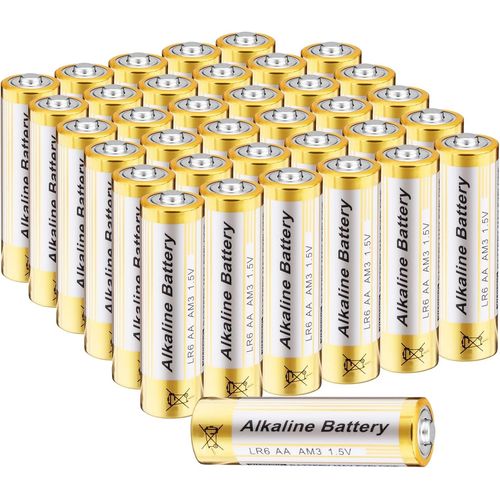 Hamiltion-Piles Alcalines Aa, Lot De 36 Batterie Alcalines 1.5V Lr6 Piles Jetables Alcalines Longue Durée