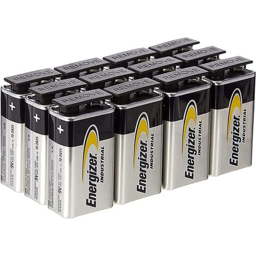 Hamiltion-Energizer Industrial 9V Lot De 12 Piles Alcalines