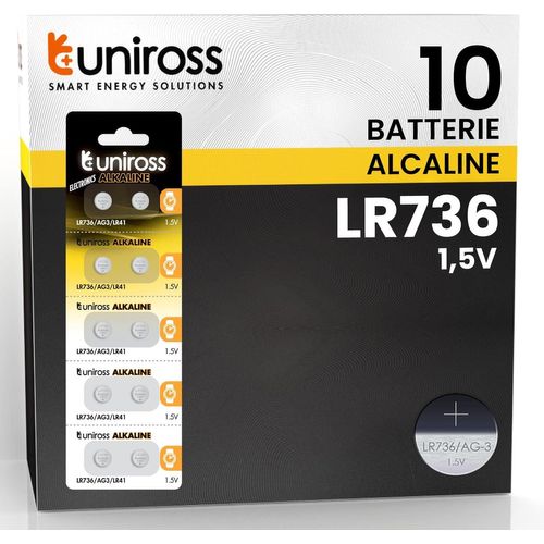 Hamiltion-Batterie Ag3 Lr736 Lr41 1,5 V Pile Alcaline À Bouton¿Blister De 10 Piles
