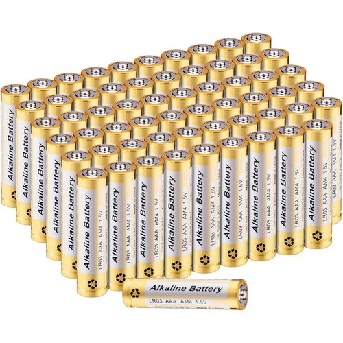Hamiltion-Piles Alcalines Aaa, Lot De 60 Batterie Alcalines 1.5V Lr03 Piles Jetables Alcalines Longue Durée