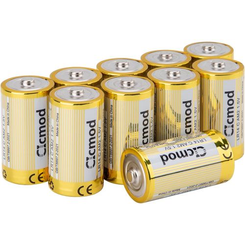 Hamiltion-Piles Alcalines C Alkaline Batteries Lr14 1,5V-Lot De 10 Piles Jetables Alcalines Longue Durée