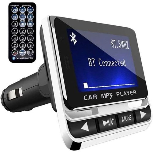 Hamiltion-Transmetteur Fm Bluetooth, Voiture Bluetooth Mains Libres De Voiture Bluetooth Fm Transmetteur Sans Fil Radio Kit Lecteur De Musique Mp3 Usb Chargeur Voiture Avec Télécommande