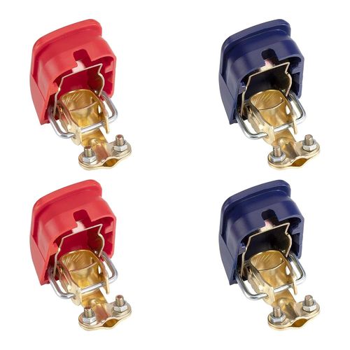 Hamiltion-Bornes De Batterie De Voiture Cosse Batteries Libération Rapide 12v Connecteurs À Dégagement Pour Voitures Bateaux Camions Rouge Bleu 2 Pairs