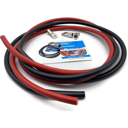 Hamiltion-Câble De Batterie 50mm2 4x M10 Cosse De Câble Respectivement 2m De Câble Rouge Et Noir