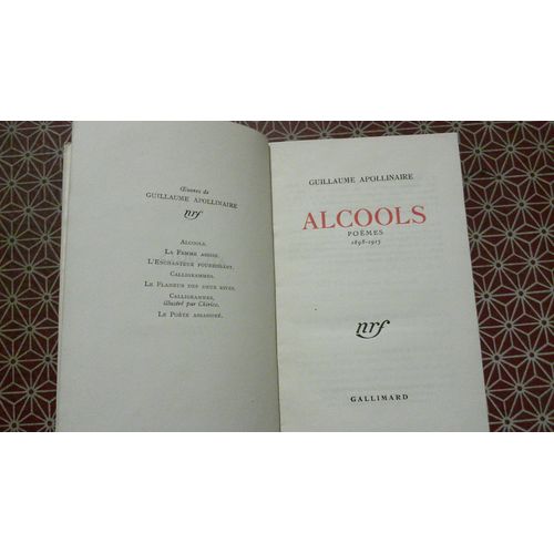 Guillaume Apollinaire. Alcools - Poèmes 1898 - 1913. Cartonnage Paul Bonet N°1556 Des 1020 Sur Plumex Des Papèteries Téka Gallimard 30 Juillet 1947