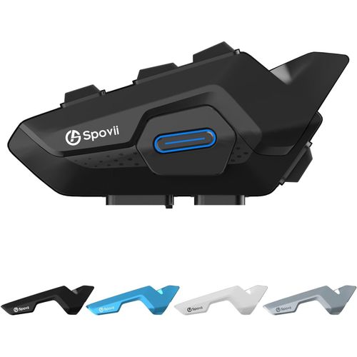 Hamiltion-Intercom Moto Duo Pour 2 Casques, Casque Moto H9 Avec Système De Communication Sans Fil, Bluetooth 5.1 Avec Partage De Musique Et Assistant Vocal (1 Pièce)
