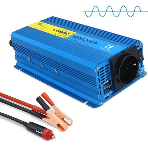 Hamiltion-Convertisseur 12v 220v Pur Sinus 1000w /2000w Convertisseur Pur Sinus Avec Double Usb