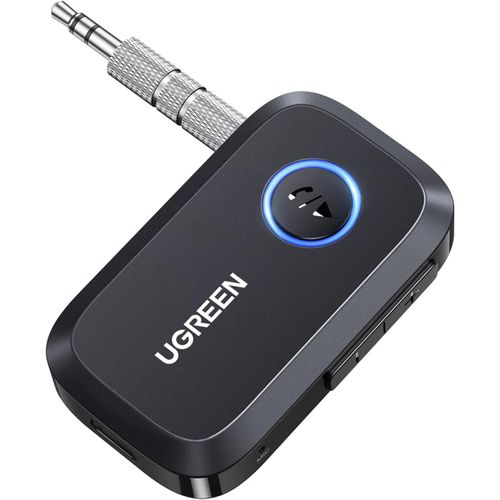Hamiltion-Récepteur Bluetooth 5.4 Jack Adaptateur Jack Voiture Aux Avec Micro Intégré Appels Mains Libres, Enceinte Casque Filaire, Câble Jack Inclus (Noir)