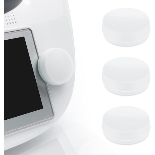 Hamiltion-Lot De 3 Coques De Protection En Silicone Compatibles Avec Interrupteur Thermomix Tm6-Anti-Poussière-Accessoire Pour Robot De Cuisine Tm6-Protection Et Décoration-Transparent