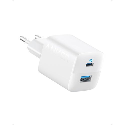Hamiltion-Chargeur Iphone Usb-C 323 (33w), Chargeur Rapide À 2 Ports Usb A Et Usb C, Compact, Pour Iphone 16/16 Plus/16 Pro Max/15/14/13, Pixel, Galaxy, Ipad/Ipad Mini Et Plus (Câble Non Inclus) Blan