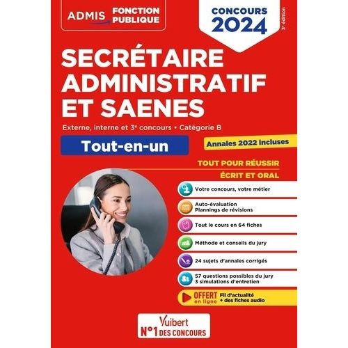 Secrétaire Administratif Et Saenes, Externe, Interne, 3e Concours, Catégorie B - Tout-En-Un