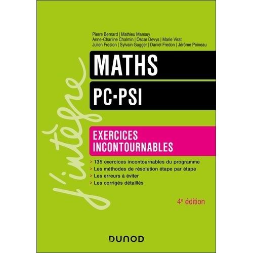Maths Pc-Psi - Exercices Incontournables