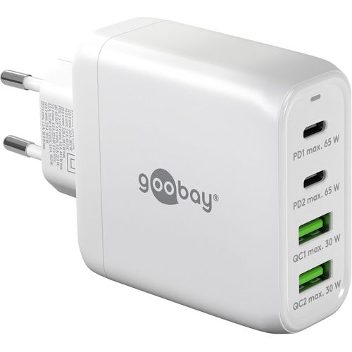 Hamiltion-64818 Usb-C Pd Chargeur Rapide Multiport 4 Ports (68W) / 2X Usb-A 2X Usb-C Entrée/Power Delivery/Adaptateur Secteur Pour Câble Charge Iphone Et Autres Téléphones/Blanc