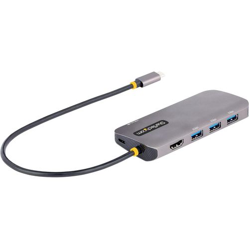 Hamiltion-Adaptateur Multiport Usb C-Hdmi 4K60Hz, Hub Usb A 3.2, 5Gbps À 3 Ports-100W Pd Passtrough-Dock Usb C Avec Câble De 30Cm-Station D'Accueil Pc Portable (127B-Usbc-Multiport)