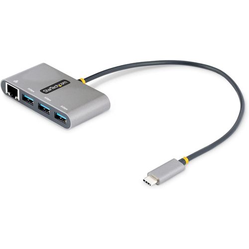 Hamiltion-Hub Usb-C À 3 Ports Avec Ethernet-3X Usb-A-Usb 3.0 5Gbps-Alimentation Par Bus-Hub Usb Thunderbolt 3-Adaptateur/Splitter Usb-C Vers Usb-A-Adaptateur De Voyage (Hb30C3A1Gea2)