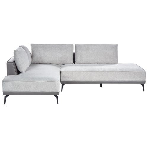 Canapé D'angle À Droite Modulaire En Tissu Gris Myken