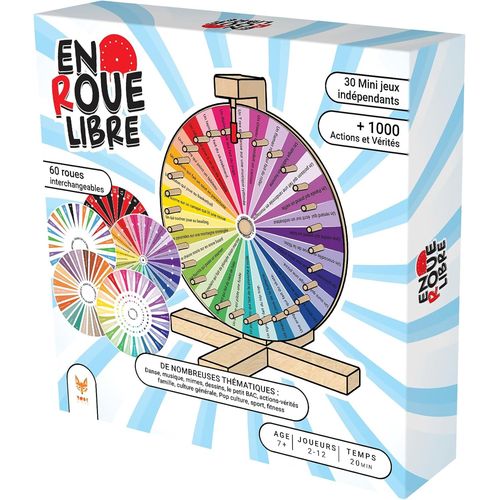 Hamiltion-En Roue Libre-Jeu De Société-Jeu Enfant-A Partir De 7 Ans-2 À 12 Joueurs-Mic-124901-Version Française, Brown Or White