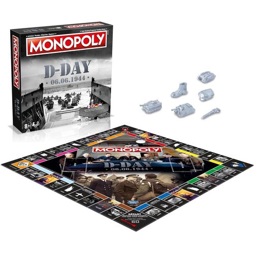 Hamiltion-Monopoly D -Day En Français-Jeu De Plateau 8+-Jeu De Société Pour 2 À 6 Joueurs-Jeux De Société Famille En Français