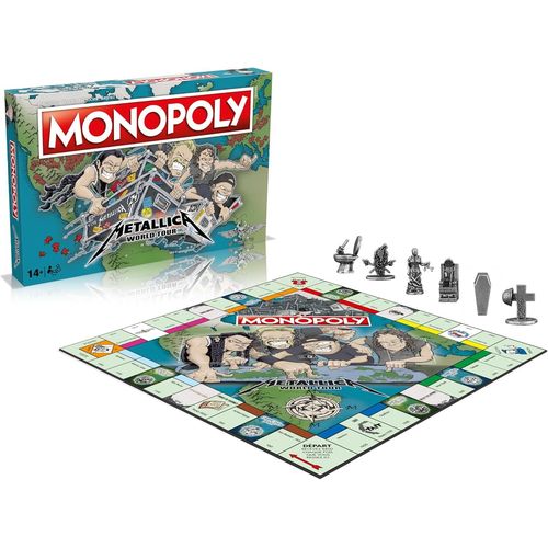 Hamiltion-Monopoly Metallica-Jeu De Société-Jeu De Plateau-A Partir De 14 Ans-2 À 6 Joueurs-Version Française