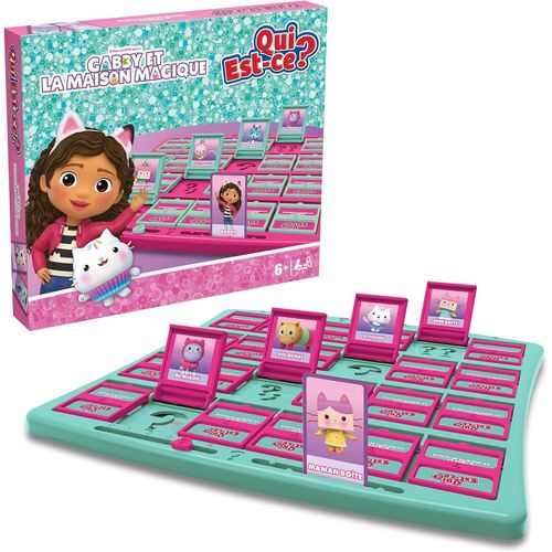 Hamiltion-Qui Est-Ce Gabby Et La Maison Magique-Qui Est Ce Jeux De Societe-Jeux Pour Enfants 6+-Jeu De Plateau Gabby Et La Maison Magique-Jeux De Société Famille, Vert