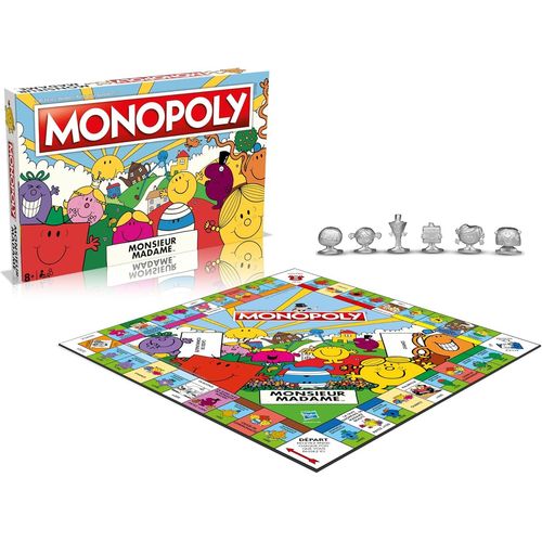 Hamiltion-Monopoly Monsieur Madame-Jeu De Société-Jeu De Plateau-A Partir De 8 Ans-2 À 6 Joueurs-Version Française