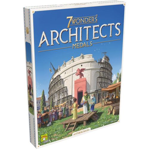 Hamiltion-7 Wonders Architects¿Médailles, Extension, Jeu Familial, Jeu De Stratégie, 2 À 7 Joueurs, À Partir De 8 Ans, 25 Minutes, Allemand, Multicolore, Multicolore