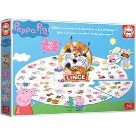 Hamiltion-Lince Peppa Pig 18509 Jeu De Société Pour Enfants 70 Images, Améliore Les Reflets Et L'acuité Visuelle Des Garçons Et Des Filles. Jeu De Plateau Pour Toute La Famille, Recommandé À Partir D