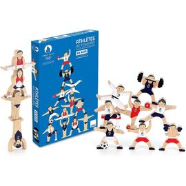 Hamiltion-Edition Spéciale Pour Les Jeux Olympiques 2024-Jeu D'équilibre Athlètes-Jouet Sous Licence-Jouet Pour Enfant À Partir De 5 Ans-Jouet Unique-240200, Bleu
