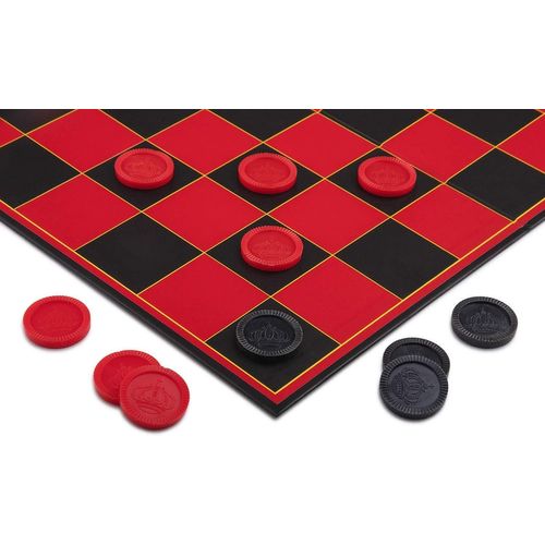 Hamiltion-Playmags Jeu De Dames Avec Plateau Super Résistant-Jeu De Plateau Ludique Intérieur/Extérieur Pour Tous Les Âges