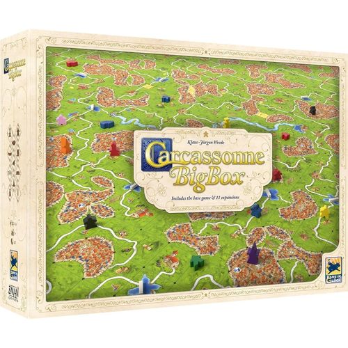 Hamiltion-Carcassonne Big Box (2022)-Jeu De Société-À Partir De 7 Ans-2 À 6 Joueurs-Temps De Jeu De 35 Minutes-Multicolore (Zmgzh010)