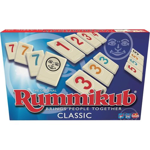 Hamiltion-Rummikub Original Classic. El Juego De Mesa Más Famoso Para Todas Las Edades. Tríos O Escaleras. Juego De Números De Estrategia. A Partir De 6 Años. Desarrollo De Habilidades Lógicas Y Mate