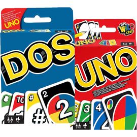 Hamiltion-Jeu De Cartes : Uno + Dos, Jeux De Société Familiaux À Partir De 7 Ans