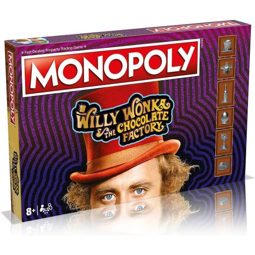 Hamiltion-Willy Wonka Et Le Jeu De Société Monopoly Chocolate Factory, Avancez Vers Slugworth, Charlie Bucket And Furnace Et Échangez Votre Chemin Vers Le Succès, Excellent Cadeau Pour Les 8 Ans E