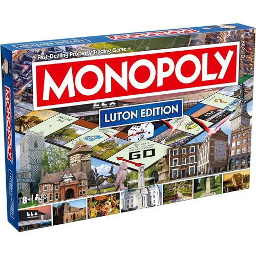 Hamiltion-Jeu De Société Luton Monopoly, Avancez Sur Le Plateau Et Échangez Pour Réussir, Cadeau Pour Les 8 Ans Et Plus